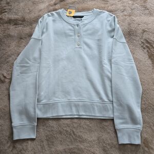 Carhartt Women's Loose Fit Midweight French Terry Henley Sweatshirt M